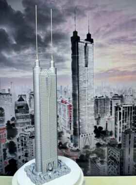 深圳地王大厦模型深圳地标建筑摆件现代简约旅游礼品建筑工艺品