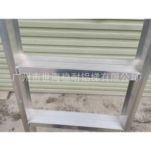 阁楼梯单边梯一字梯直梯单侧梯铝焊梯家用上下楼可带钩子加宽加厚