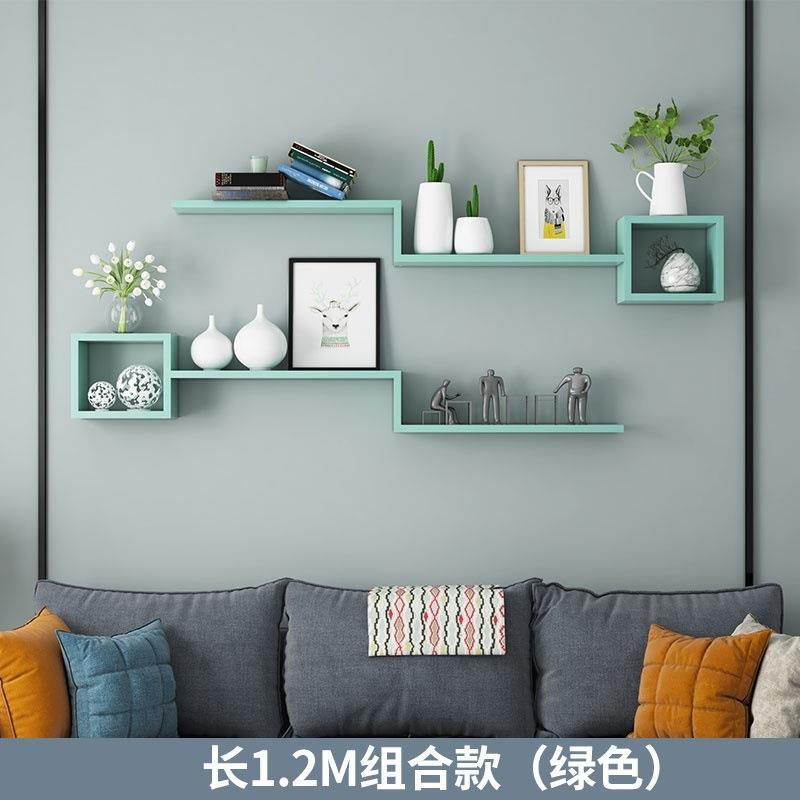 壁置卧室壁柜MWSd4XZs隔墙板吊柜架壁挂墙面创意格子物客厅
