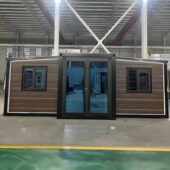 爆款 打包房拓展箱房可移动膨胀折叠房厂 外贸工地活动房双翼折叠式