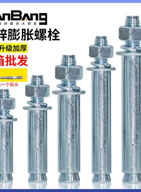 镀锌膨胀螺丝大全金属铁加长超长拉爆整箱M6M8M10M12M16M2024