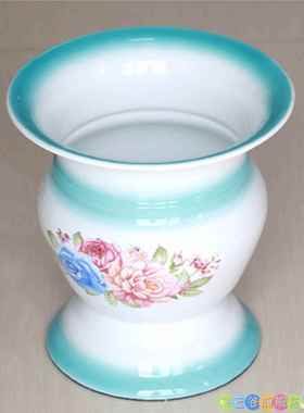 痰盂婚礼成人陶瓷搪瓷容量高脚结婚带盖尿壶加大加厚带盆便大号。