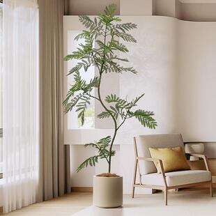 蓝花楹仿真树绿植大型盆栽客厅高端轻奢仿生植物室内落地装饰摆件