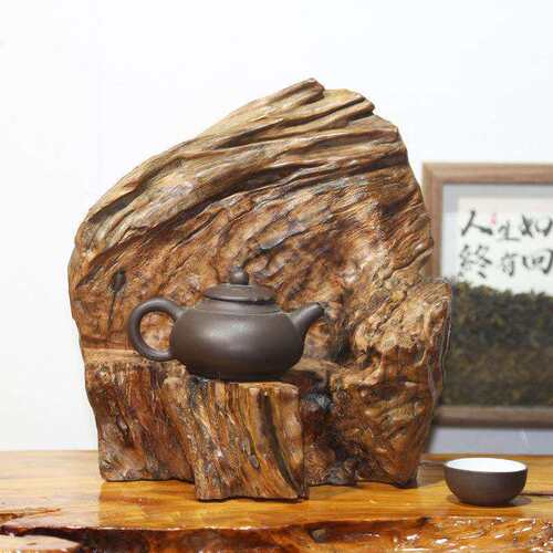 天然树根底座禅客摆件风化枯SAQ木随行意根雕茶实木奇石底座桌厅