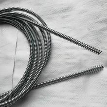 管道疏通钢丝簧8mm电动下水道疏通器弹簧8mm疏通机软簧8mm5米软轴