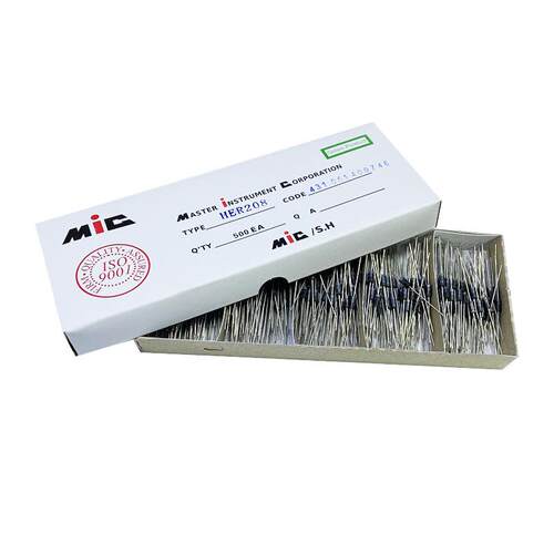 贴片HER208 2A 1000V DO-214AC整流二极管 驱动电源 充电器适用
