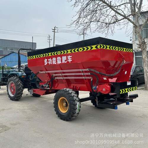 牵引式撒粪车农用施肥机拖拉机拖挂撒肥机干湿粪肥抛粪车撒粪机