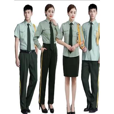 正品学文校夏季短袖款升旗会手装红歌礼服工团鼓乐服队演出服舞台