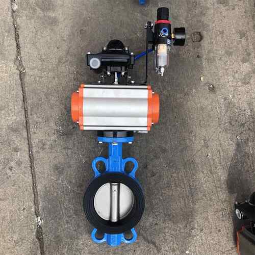 气动对夹蝶阀铁软密封衬A胶中417线蝶阀GTT厂球家河北D671J-16Q