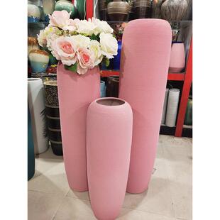 定制北欧陶瓷花瓶落地大花瓶莫兰迪色系摆件装饰客厅现代儿童房