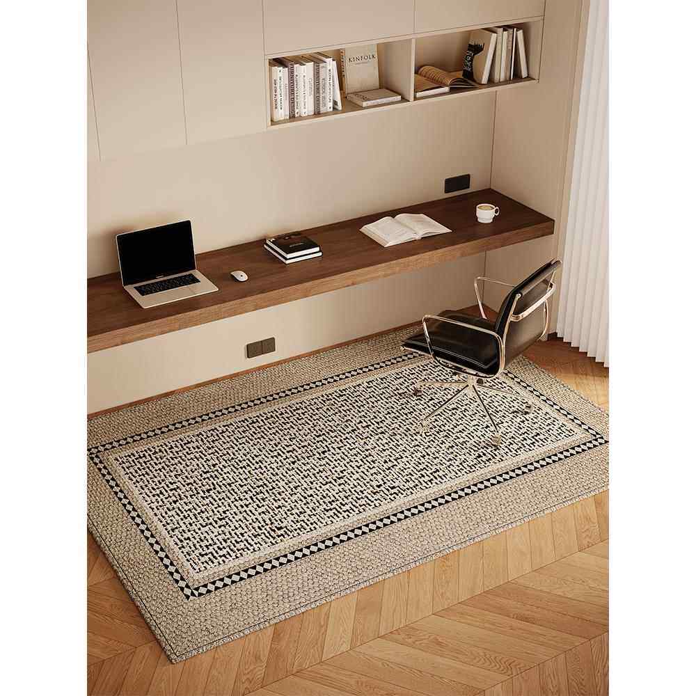 2025新款书房地毯书桌电脑椅地垫卧室防滑垫子客厅转椅地板保护垫