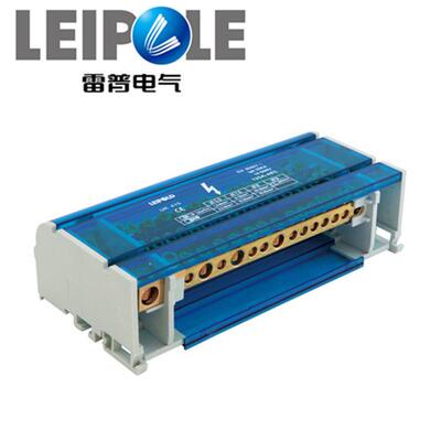 雷普电气汇流排端子接线盒UK407一进六出分线接线盒分线器端子盒