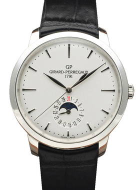 [9.8新]芝柏1966系列精钢月相自动机械男表49545-11-131-BB60