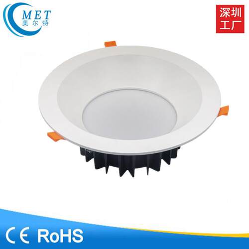 厂家直销 商用嵌入式筒灯 10寸深防眩筒灯开孔240-280mm30W40W50W
