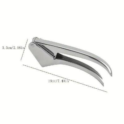 (304 Handheld Garlic Press) Stainless Steel Garlic Press