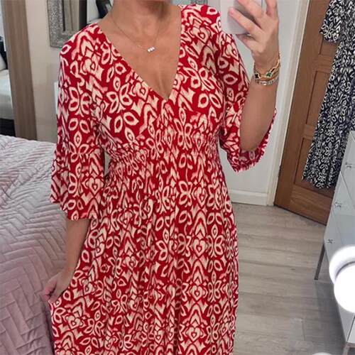 Large size super fairy collar floral dress, beach skirt,