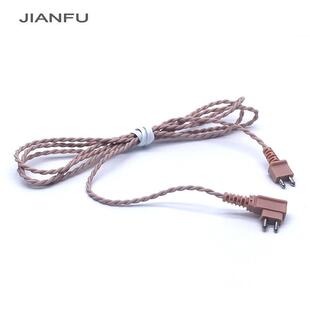 宝尔通助听器导线配件西门子盒式 机通用耳机线麻花绳连接线二芯线