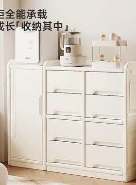 儿童收纳架落地家用婴儿用品喂养台收纳柜宝宝置物整理箱储物玩具