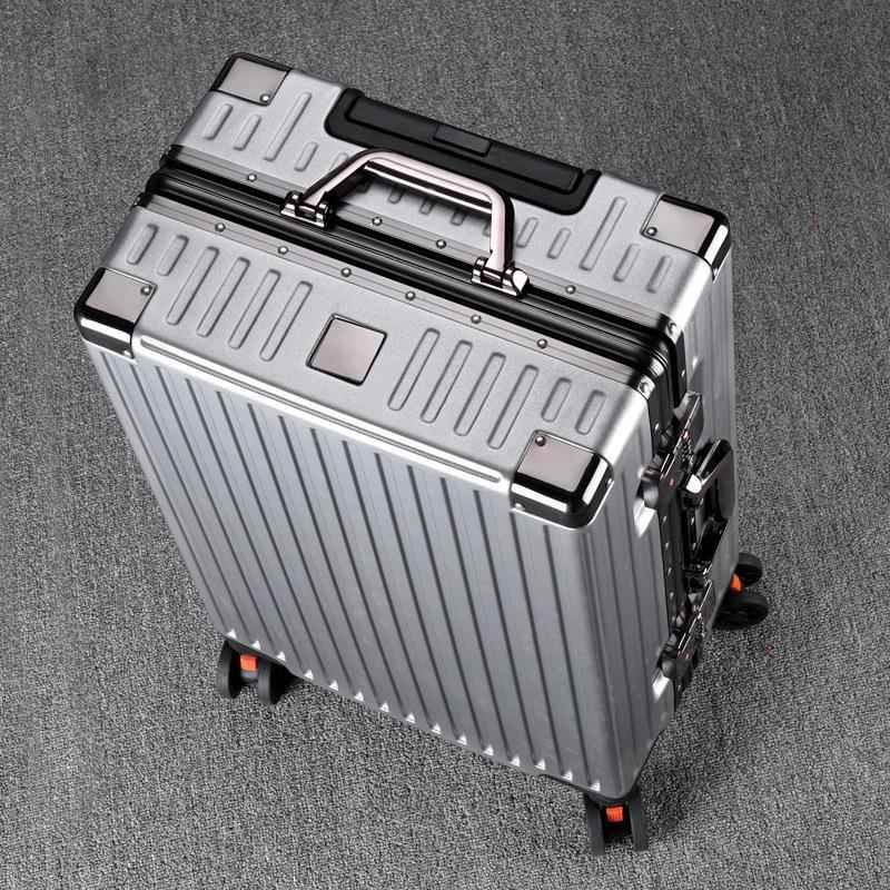 正品款行李箱男女拉杆箱20登23新铝万向轮箱子框机皮箱旅行箱20寸