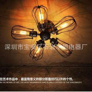 美式复古工业风装饰壁灯创意酒吧餐厅咖啡厅奶茶店理发店铁艺壁灯