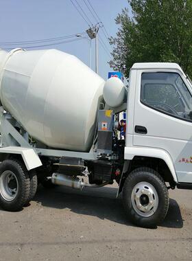 隧道小型搅拌车 混凝土搅拌站报价 唐骏小骏马3立方搅拌车图片