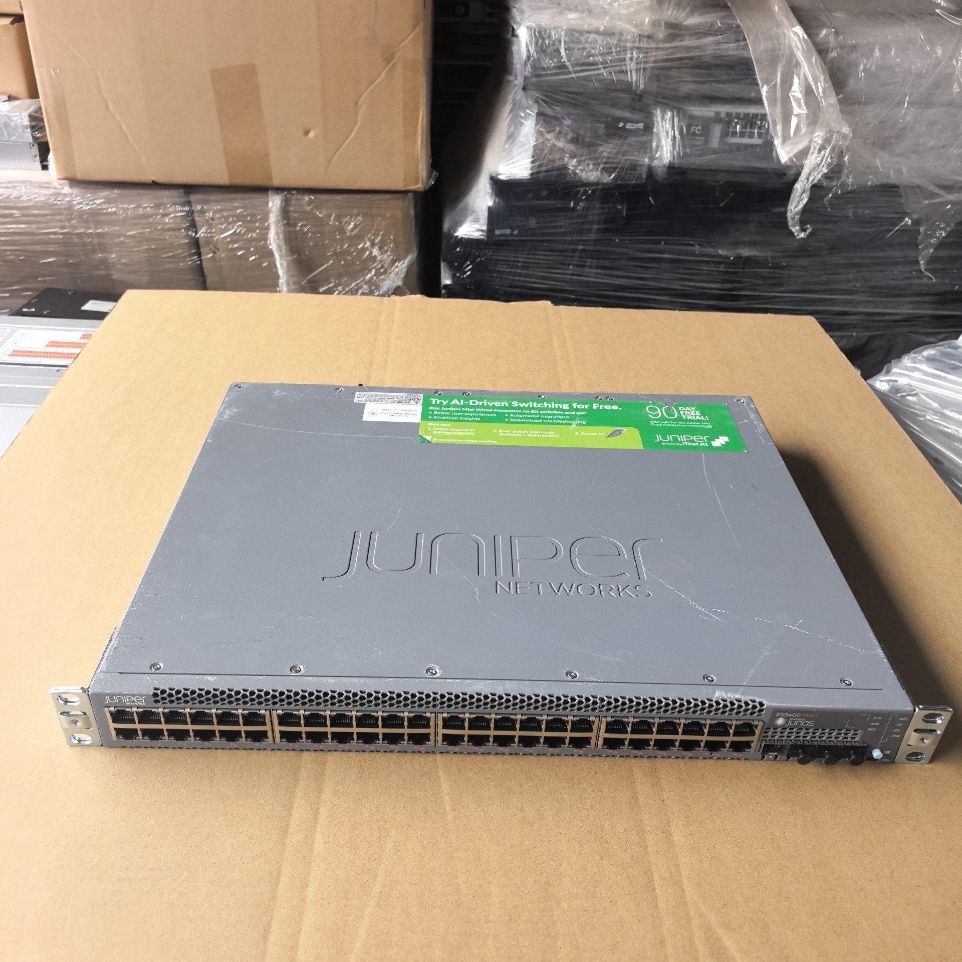 juniper EX3400-48P 48口全千兆POE供电