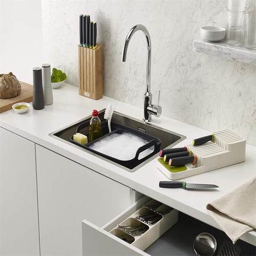 Two files Kitchen drawer cutlery storage tray厨房餐具收纳