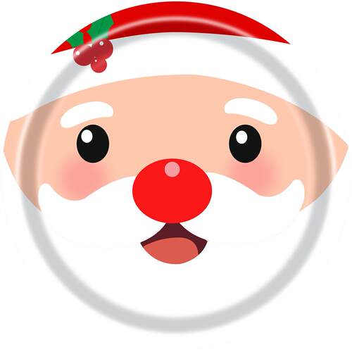 圣诞节派对用品一次性纸盘Christmas Party Supplies Paper Plate