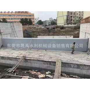 景观闸坝底横轴翻板闸河道治理调水蓄水液压启闭机钢坝闸防洪泄洪