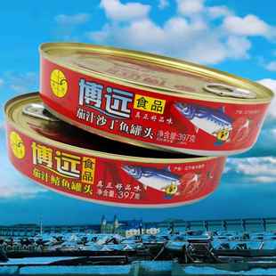 博远茄汁鲭鱼罐397g大连海鲜下饭菜拌饭面鱼熟食品零食小酒菜沙丁