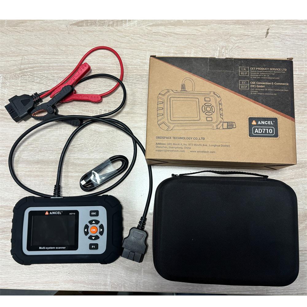 ANCEL AD710汽车双系统 ABS SRS诊断 ABS排气 EPB重置电池检测仪