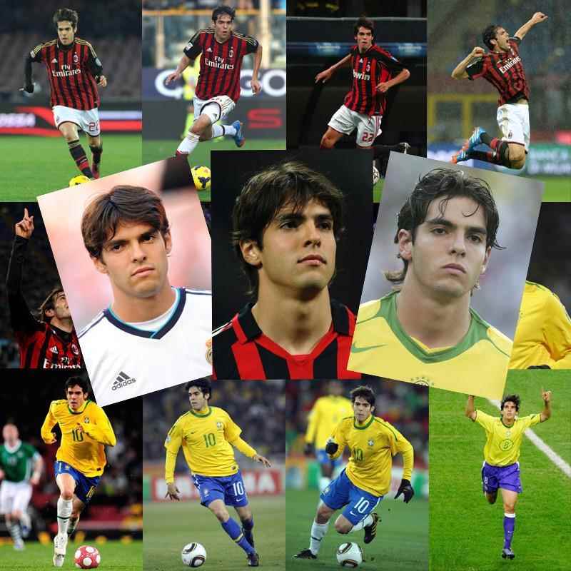 卡卡经典怀旧老足球明星海报球星海报墙贴挂画贴墙纸自粘的装饰画