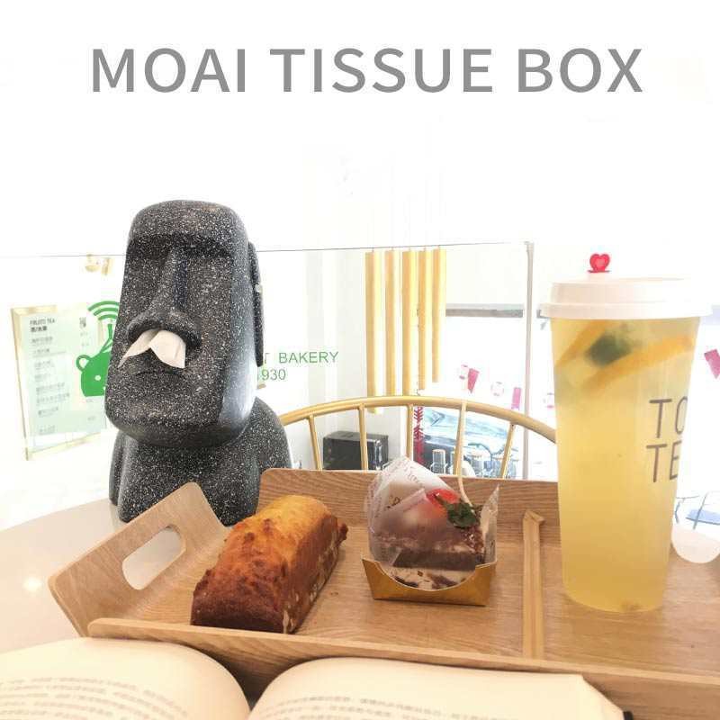 厂家直销石头人像纸巾创意家居鼻子款纸巾筒个性摆件工艺品纸巾盒