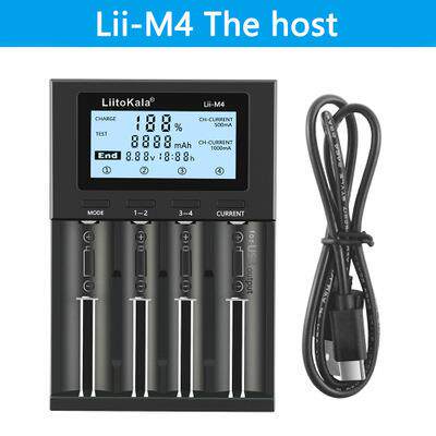 LiitoKala lii-M4 18650 26660 21700 4槽充电器 LCD液晶显示