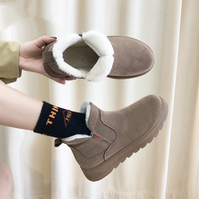 雪地靴脚蹬保暖棉鞋时尚雪地靴