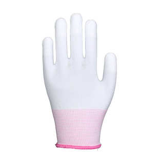 pu涂指手套厂家批发抗磨止滑涤纶劳保手套搬运防滑透气手套