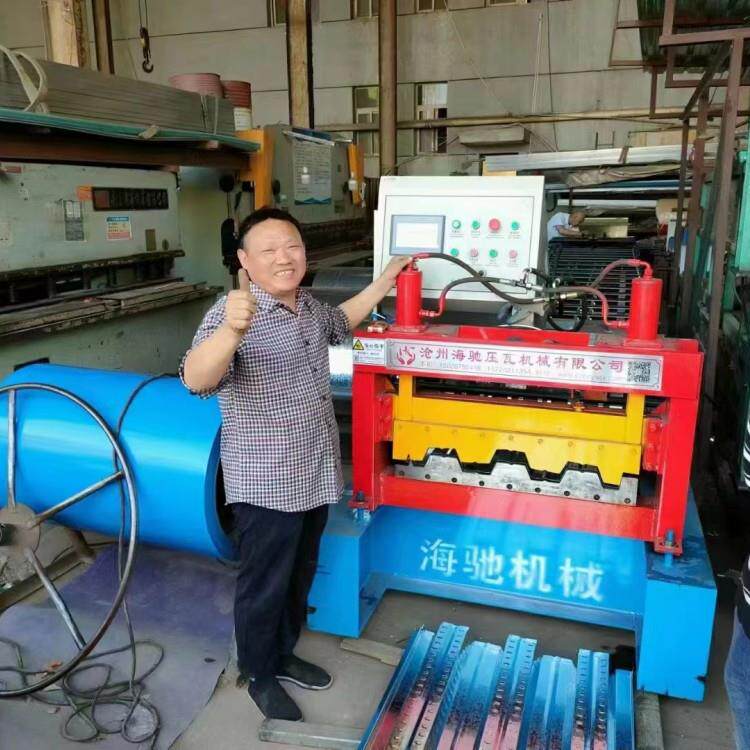 楼承板机750型楼层板彩钢型设备780楼房承重板成型机海驰