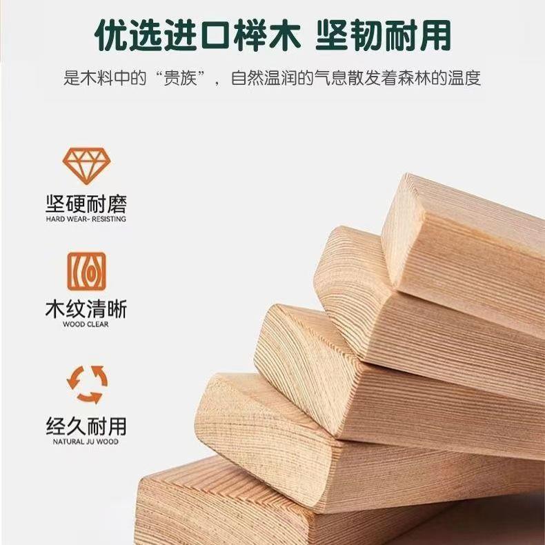 全榉木实木床加固简约1.8双人单人床1.5家用床头榻榻米简易床架子
