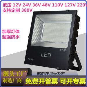 低压36v投光灯127v泛光灯户外48v防水12v24v探照灯海外110v照明灯