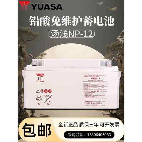 汤浅蓄电池NP-12V24AH/38AH/65AH100AH120AH150AH200AH铅酸免维护
