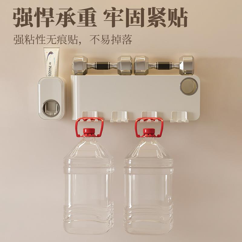 式免打孔牙刷架子挂置物架卫生间2785-279牙具架漱口杯墙式壁挂牙