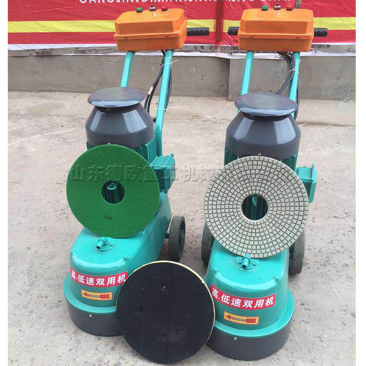 手推式金刚石水磨石机产地货源地面水磨石打磨机环氧地坪研磨机