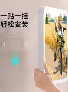 物浴室卫生间架壁画箱挂画收纳放衣服卫生间梵高墙上收纳盒置