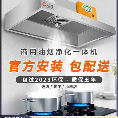 商用店餐饮饭店净化器油烟净化一体机吸烟罩抽油烟机炸鸡厨房其他