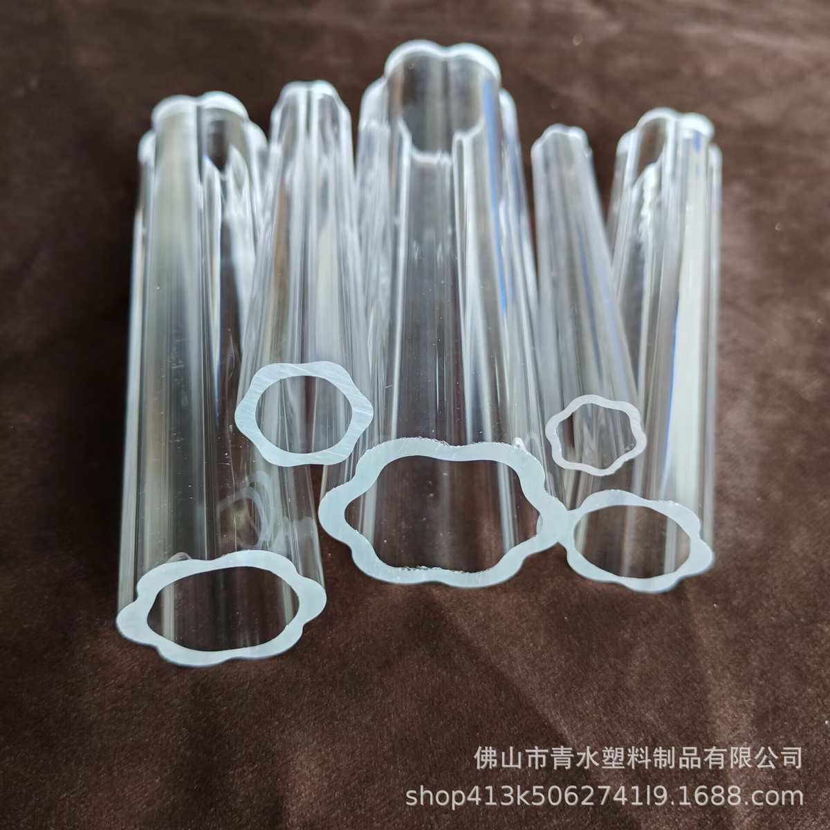 力灯饰亚克pmma空心管有机玻璃38mm管梅花装饰透明筒高直径