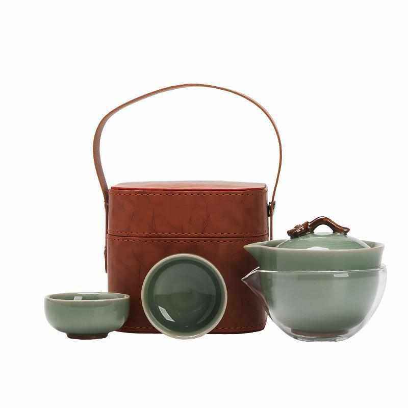 复古功夫茶具套装一壶二杯便携旅行茶具套装快客杯出差旅游泡茶器,餐饮具,旅行茶具,淘宝优惠券,粉丝福利购,淘宝优惠卷