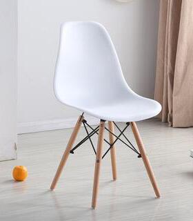 伊姆斯北现代欧简约椅子椅创意凳子书桌椅办靠背椅家用实YZ002木