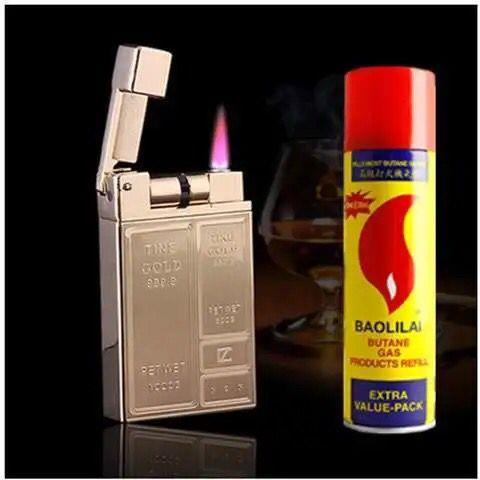 高档金砖触摸感应气体打火直机创超薄金属防风冲男士意个性潮流烟