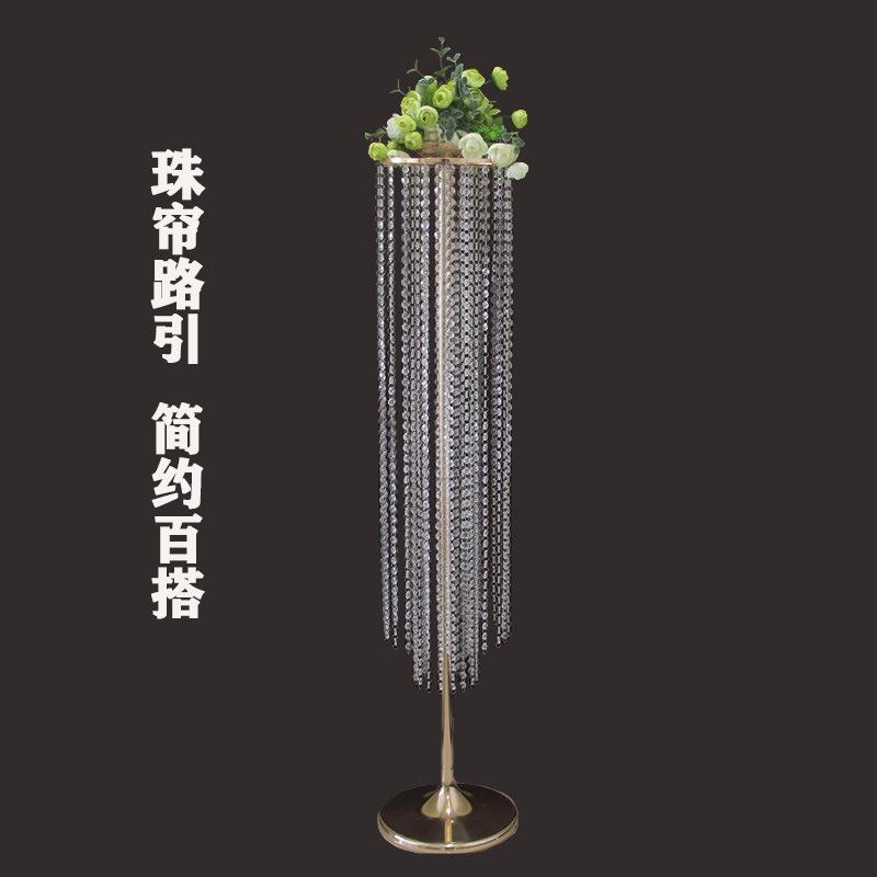 新款婚庆道具珠帘路引台迎宾区装饰件橱窗亚克力吊摆件简约百搭