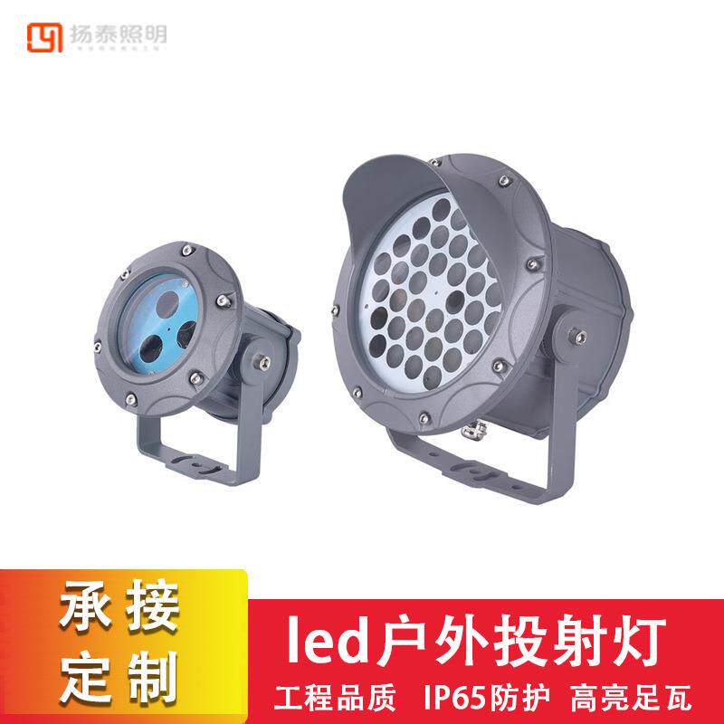 led投射灯户外防水照树灯红绿蓝园林庭院景观射树灯装饰照明灯